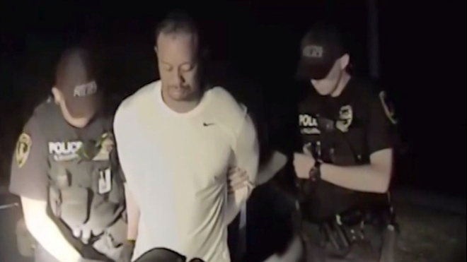 Se durmió el tigre: El video del arresto a Tiger Woods