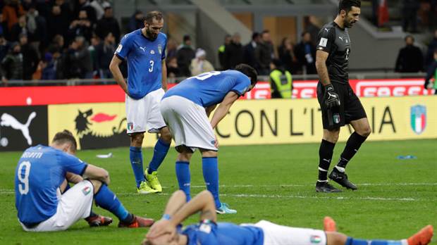 “Apocalipsis”: Italia quedó afuera del Mundial de Rusia