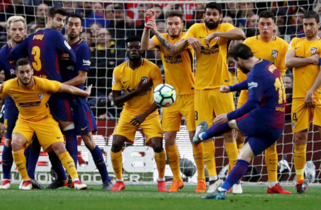 Golazo de Messi al Atlético para el triunfo del Barsa