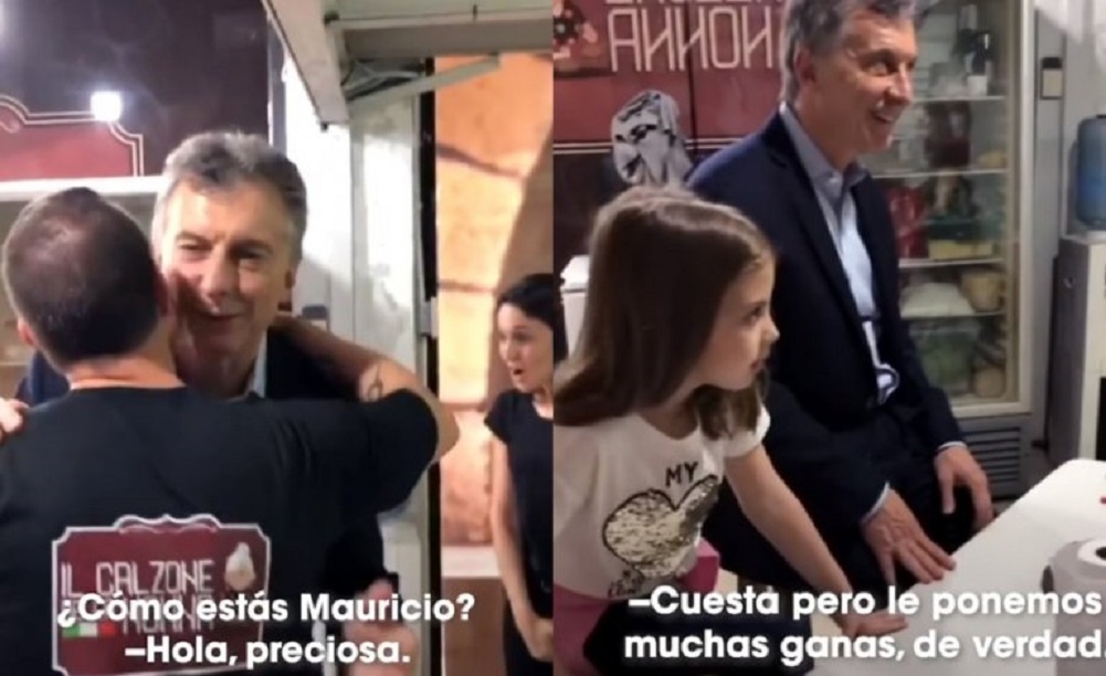 En medio del caos y el ajuste Macri lanzó un spot con Antonia en una pizzería