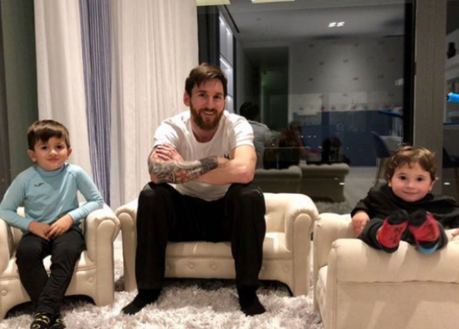 El gracioso video viral de los hijos de Messi