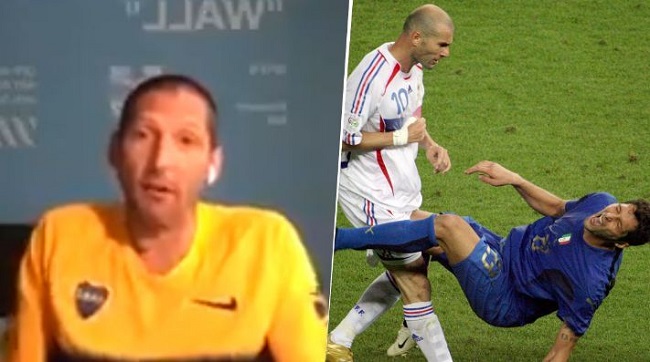 Con una camiseta de Boca, Materazzi reveló qué se dijeron con Zidane antes del cabezazo del 2006