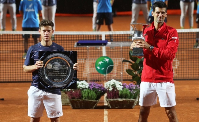 Masters 1000 de Roma: Schwartzman cayó ante el número uno del mundo Novak Djokovic