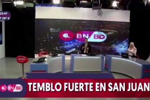 Un noticiero de San Juan estaba al aire en pleno terremoto: “¡Está temblando!”