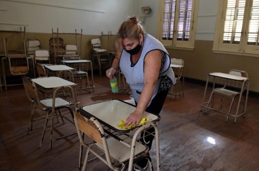 Diez contagios en el retorno de las clases presenciales en CABA