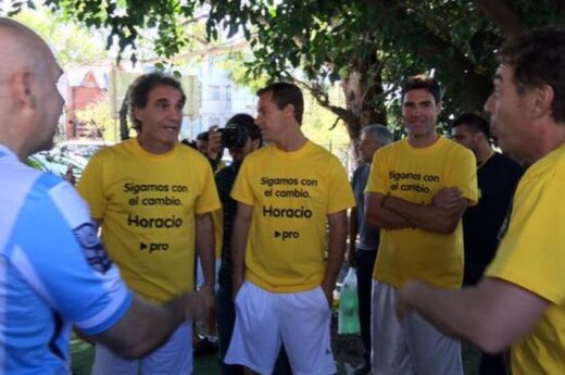 Ruggeri se puso la camiseta de Juntos por el Cambio con Larreta y Santilli