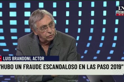 De locos: Luis Brandoni insiste con que hubo fraude en 2019