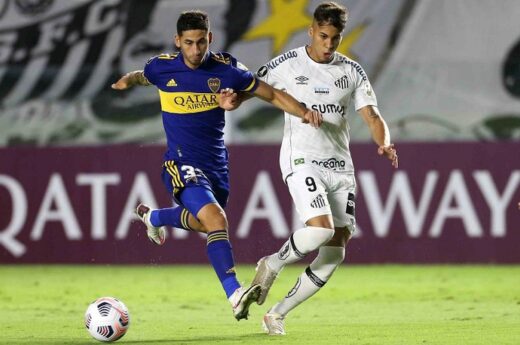 Boca cayó ante Santos y puso en riesgo el pase a octavos