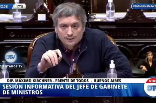 Máximo Kirchner le paró el carro a Waldo Wolff en el Congreso