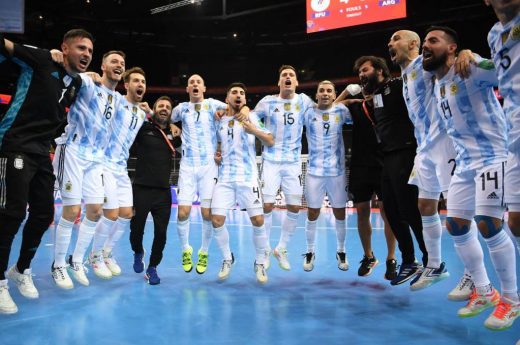 Futsal: Argentina enfrenta a Brasil en busca de una nueva final