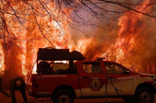 Nueve provincias afectadas por incendios forestales