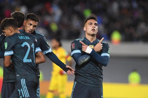 Con gol de Lautaro Martínez, la Selección Argentina superó a Perú