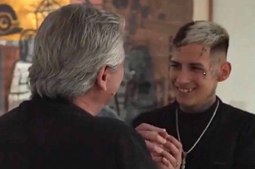 Alberto recibió a L-Gante en Olivos