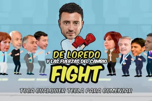 Un radical cordobés lanzó un videojuego que consiste en pegarla a Cristina y Alberto