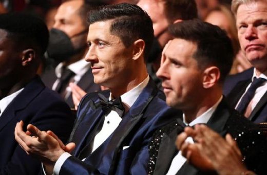 Lewandowski criticó a Messi por su discurso del Balón de Oro