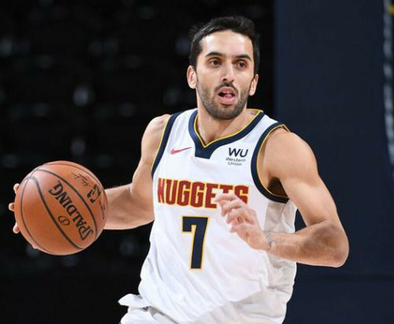 Campazzo vuelve a la cancha con la camiseta de Denver Nuggets