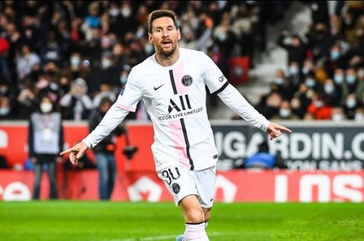 Con gol y asistencia de Messi el PSG goleó al último campeón de la liga francesa