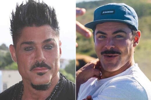 Zac Efron reapareció y desató furor en las redes por su parecido con Ricardo Fort