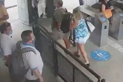 Tren Mitre: Abusó de una mujer, lo vieron por las cámaras y lo detuvieron