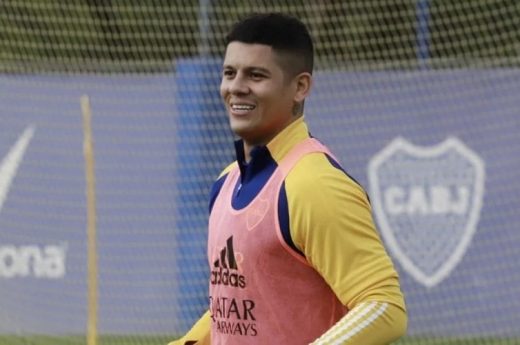 ¿Marcos Rojo baja para el superclásico?
