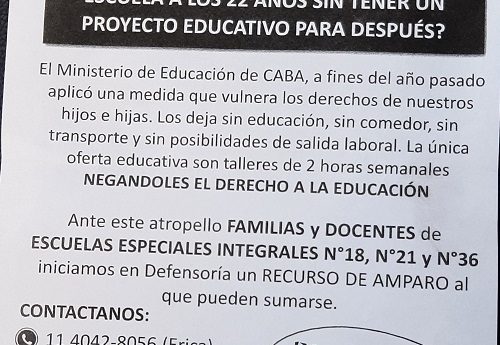 Larreta de nuevo contra la educación especial en la Ciudad de Buenos Aires
