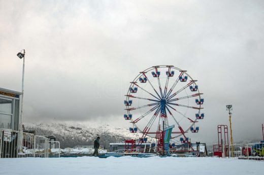 Ola polar: Bariloche, con 8,2 grados bajo cero, es el lugar más frío del país