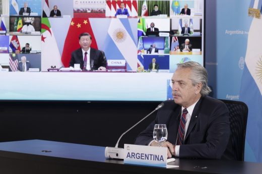 Alberto Fernández, ante líderes los Brics: “Aspiramos a ser miembros plenos de este grupo de naciones”￼
