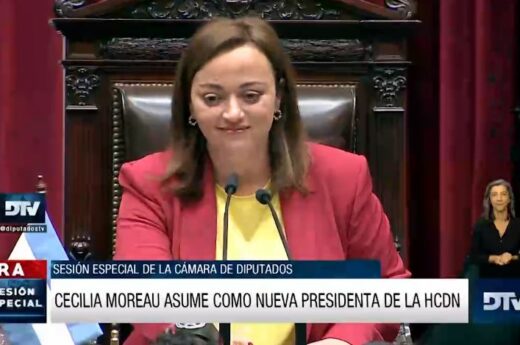 Cecilia Moreau asumió como la primera presidenta mujer de la Cámara de Diputados