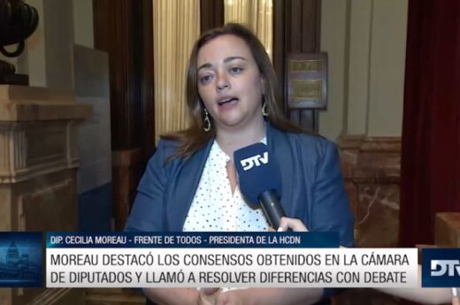 Moreau destacó los consensos obtenidos en la Cámara de Diputados y llamó a resolver diferencias con debate