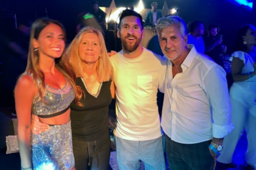 Messi celebró el campeonato del mundo en Rosario