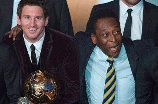 La despedida de Messi a Pelé