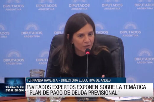 Fernanda Raverta, titular de Anses, expuso sobre el “plan de pago de deuda previsional”