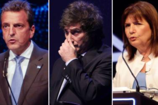 Massa, Milei y Bullrich, ya votaron