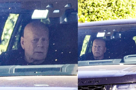 Bruce Willis fue visto paseando en auto, mientras avanza su cuadro de demencia