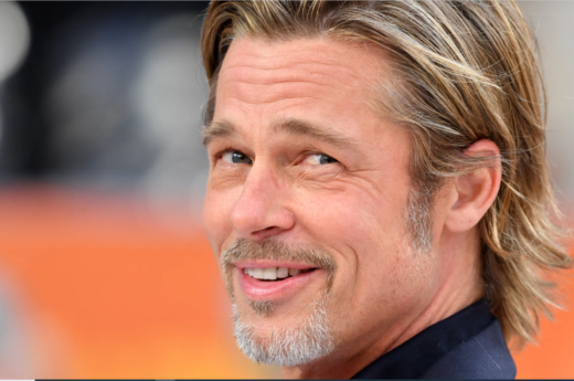 Brad Pitt se mostró por primera vez en público con su nueva novia