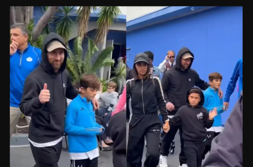 Messi y un video con sus hijos en Disney que revolucionó las redes sociales