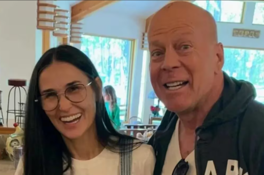 Demi Moore compartió una foto íntima con Bruce Willis