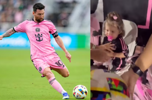 Una niña recibió un pelotazo de Messi en el triunfo del Inter Miami y la reacción de su padre se hizo viral