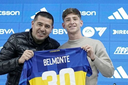 Tomás Belmonte fue presentado como refuerzo de Boca