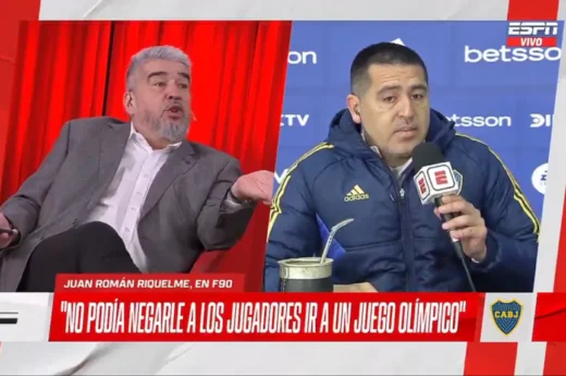 Riquelme se enojó con el “Chavo” Fucks y cortó la entrevista: “No me reta ni mi viejo”