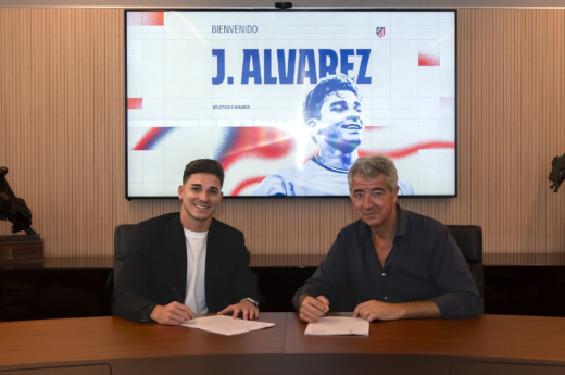 “La Araña es rojiblanca”: el Atlético de Madrid presentó a Julián Álvarez