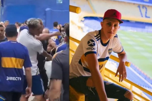 Joaco López recibió una trompada mientras cubría el último partido de Boca en la Bombonera