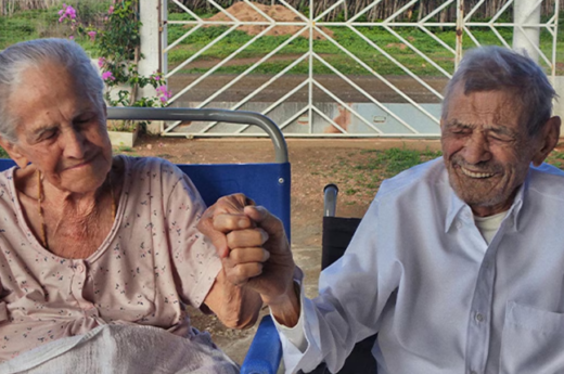 Una pareja celebra 84 años de matrimonio